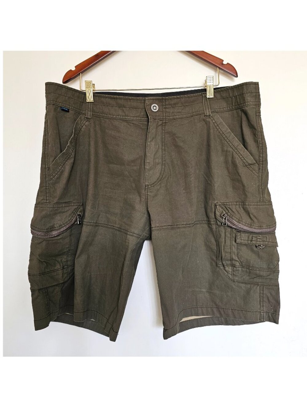 Kuhl Ambush Cargo Utility 11” Shorts 40 XXL Olive Green